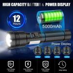 10,000 Lumen Rechargeable Military Grade LED Flashlight