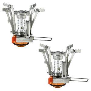 2 Portable Camping Stoves with Adjustable Ignition
