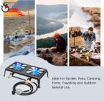 Vivicreate Heavy Duty Double Burner Gas Stove