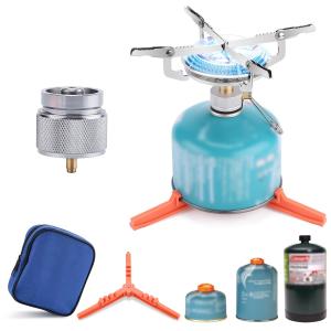 Backpacking Stove with Propane Tank Adapter