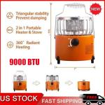 Compact Windproof Butane Heater for Camping