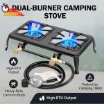 Vivicreate Heavy Duty Double Burner Gas Stove
