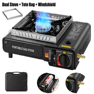 3500W Dual Fuel Camping Stove with Windproof Design