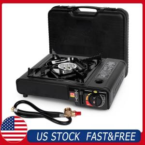 Dual Fuel Portable Camping Stove with Case