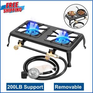 Vivicreate Heavy Duty Double Burner Gas Stove