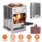 Portable Stainless Steel Folding Camping Wood Stove