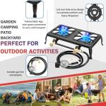 Vivicreate Heavy Duty Double Burner Gas Stove