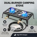 Vivicreate Heavy Duty Double Burner Gas Stove