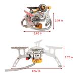 Portable Butane Propane Camping Stove with Adapter