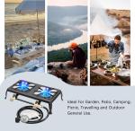 Vivicreate Heavy Duty Double Burner Gas Stove