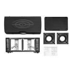 Black Portable 2-Burner Camping Stove with Grill