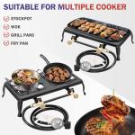Vivicreate Heavy Duty Double Burner Gas Stove