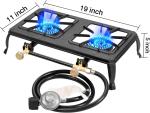 Vivicreate Heavy Duty Double Burner Gas Stove