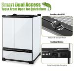 10"x10"x14" Glass Terrarium for Small Reptiles