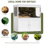 60 Gallon Reptile Tank with Storage Cabinet