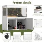 60 Gallon Reptile Tank with Storage Cabinet