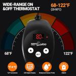 Reptile Heat Pad with Adjustable Thermostat