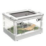 Portable Reptile Feeding Box with Wheels