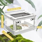 Portable Reptile Feeding Box with Wheels