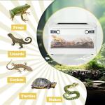 Portable Reptile Feeding Box with Wheels