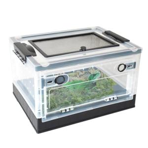 Portable Reptile Feeding Box with Wheels