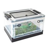 Portable Reptile Feeding Box with Wheels