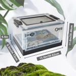 Portable Reptile Feeding Box with Wheels