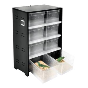 Large Multi-Layer Transparent Reptile Feeder Container