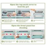 Portable Plastic Reptile Feeding Box with Wheels