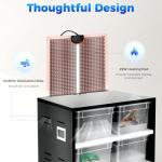 Large Multi-Layer Transparent Reptile Feeder Container