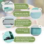 Portable Plastic Reptile Feeding Box with Wheels