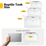 Durable Reptile Terrarium with Ventilation Kit
