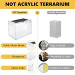 Durable Reptile Terrarium with Ventilation Kit