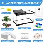 GOZILLA Turtle Tank Starter Kit with Basking Platform