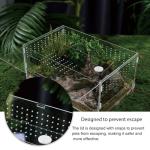Clear Acrylic Reptile Terrarium with Latch