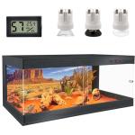 80 Gallon Tempered Glass Reptile Tank with Lock
