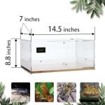 Acrylic Clear Reptile Habitat Enclosure with Latch