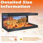 80 Gallon Tempered Glass Reptile Tank with Lock