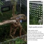 Acrylic Clear Reptile Habitat Enclosure with Latch