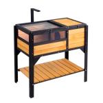 Cedar Tortoise Habitat with Light Stand and Legs