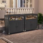 WAYTRIM 30 Gallon Reptile Tank with Stand