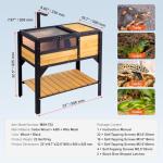 Cedar Tortoise Habitat with Light Stand and Legs