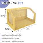 26 Gallon Reptile Tank with Lockable Roof