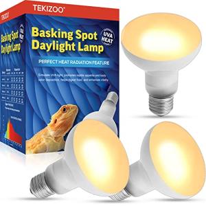 3 Pack 100W UVA Heat Lamps for Reptiles