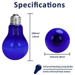 Dimmable 25W Blue Heat Lamp for Reptiles