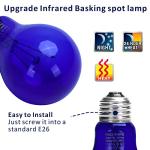 Dimmable 25W Blue Heat Lamp for Reptiles