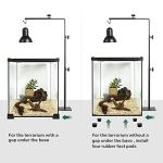 Adjustable Metal Reptile Lamp Stand for Terrariums