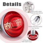 VIHOSE 6 Pack 250W Heat Lamp Bulbs for Reptiles