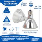 Pangea 50W Halogen Heat Lamp for Reptiles