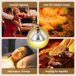 150W Heat Lamp Bulb for Reptiles and Pets